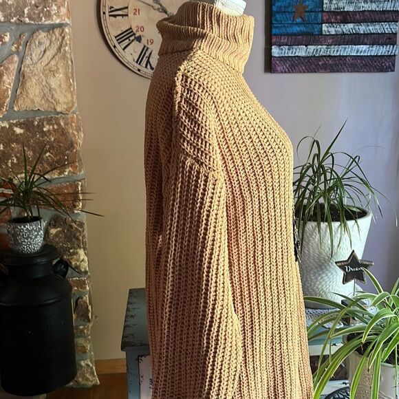 Arizona jean Company Long Turtleneck Sweater Size Small Pumpkin Ale - Picture 5 of 12